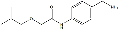 N-[4-(aminomethyl)phenyl]-2-(2-methylpropoxy)acetamide Structure