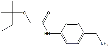 N-[4-(aminomethyl)phenyl]-2-[(2-methylbutan-2-yl)oxy]acetamide 구조식 이미지