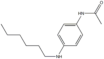 N-[4-(hexylamino)phenyl]acetamide 구조식 이미지