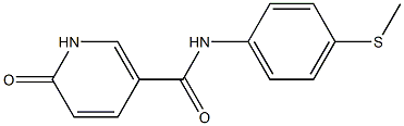 N-[4-(methylsulfanyl)phenyl]-6-oxo-1,6-dihydropyridine-3-carboxamide 구조식 이미지