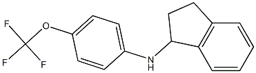 N-[4-(trifluoromethoxy)phenyl]-2,3-dihydro-1H-inden-1-amine 구조식 이미지