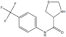 N-[4-(trifluoromethyl)phenyl]-1,3-thiazolidine-4-carboxamide Structure