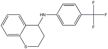 N-[4-(trifluoromethyl)phenyl]-3,4-dihydro-2H-1-benzothiopyran-4-amine 구조식 이미지