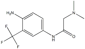 N-[4-amino-3-(trifluoromethyl)phenyl]-2-(dimethylamino)acetamide 구조식 이미지