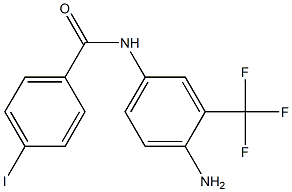 N-[4-amino-3-(trifluoromethyl)phenyl]-4-iodobenzamide 구조식 이미지