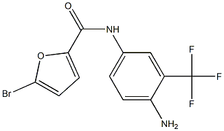 N-[4-amino-3-(trifluoromethyl)phenyl]-5-bromo-2-furamide 구조식 이미지