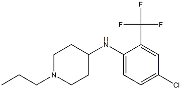 N-[4-chloro-2-(trifluoromethyl)phenyl]-1-propylpiperidin-4-amine Structure