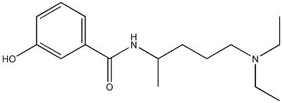 N-[5-(diethylamino)pentan-2-yl]-3-hydroxybenzamide 구조식 이미지