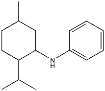 N-[5-methyl-2-(propan-2-yl)cyclohexyl]aniline 구조식 이미지