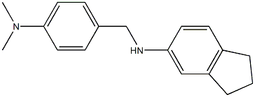 N-{[4-(dimethylamino)phenyl]methyl}-2,3-dihydro-1H-inden-5-amine Structure