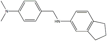 N-{[4-(dimethylamino)phenyl]methyl}-2,3-dihydro-1H-inden-5-amine 구조식 이미지