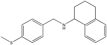 N-{[4-(methylsulfanyl)phenyl]methyl}-1,2,3,4-tetrahydronaphthalen-1-amine Structure