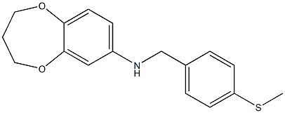 N-{[4-(methylsulfanyl)phenyl]methyl}-3,4-dihydro-2H-1,5-benzodioxepin-7-amine Structure