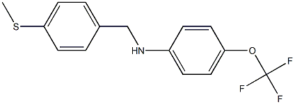 N-{[4-(methylsulfanyl)phenyl]methyl}-4-(trifluoromethoxy)aniline 구조식 이미지