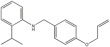 N-{[4-(prop-2-en-1-yloxy)phenyl]methyl}-2-(propan-2-yl)aniline Structure