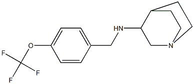 N-{[4-(trifluoromethoxy)phenyl]methyl}-1-azabicyclo[2.2.2]octan-3-amine 구조식 이미지