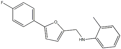 N-{[5-(4-fluorophenyl)furan-2-yl]methyl}-2-methylaniline Structure