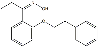 N-{1-[2-(2-phenylethoxy)phenyl]propylidene}hydroxylamine Structure