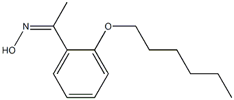 N-{1-[2-(hexyloxy)phenyl]ethylidene}hydroxylamine 구조식 이미지