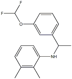 N-{1-[3-(difluoromethoxy)phenyl]ethyl}-2,3-dimethylaniline 구조식 이미지