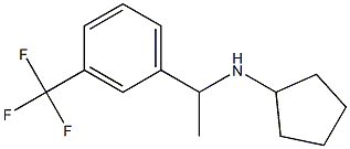 N-{1-[3-(trifluoromethyl)phenyl]ethyl}cyclopentanamine 구조식 이미지