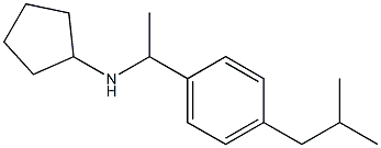 N-{1-[4-(2-methylpropyl)phenyl]ethyl}cyclopentanamine Structure