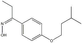 N-{1-[4-(3-methylbutoxy)phenyl]propylidene}hydroxylamine Structure