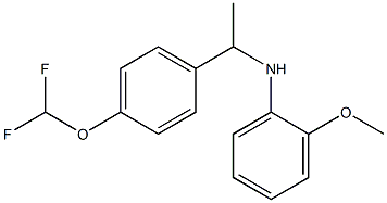 N-{1-[4-(difluoromethoxy)phenyl]ethyl}-2-methoxyaniline Structure