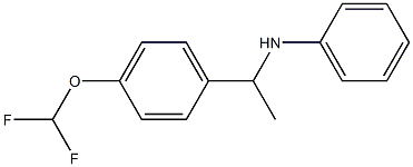 N-{1-[4-(difluoromethoxy)phenyl]ethyl}aniline 구조식 이미지