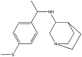 N-{1-[4-(methylsulfanyl)phenyl]ethyl}-1-azabicyclo[2.2.2]octan-3-amine 구조식 이미지