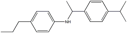 N-{1-[4-(propan-2-yl)phenyl]ethyl}-4-propylaniline 구조식 이미지