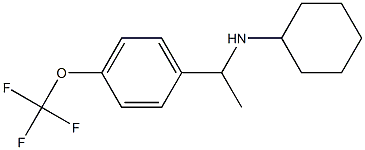 N-{1-[4-(trifluoromethoxy)phenyl]ethyl}cyclohexanamine 구조식 이미지