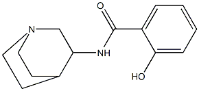 N-{1-azabicyclo[2.2.2]octan-3-yl}-2-hydroxybenzamide 구조식 이미지