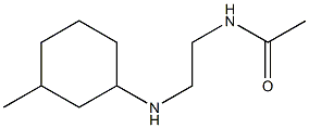 N-{2-[(3-methylcyclohexyl)amino]ethyl}acetamide 구조식 이미지