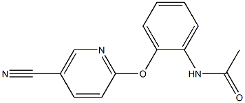 N-{2-[(5-cyanopyridin-2-yl)oxy]phenyl}acetamide 구조식 이미지