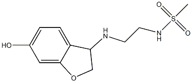 N-{2-[(6-hydroxy-2,3-dihydro-1-benzofuran-3-yl)amino]ethyl}methanesulfonamide Structure
