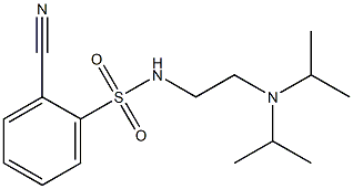 N-{2-[bis(propan-2-yl)amino]ethyl}-2-cyanobenzene-1-sulfonamide Structure