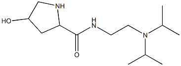 N-{2-[bis(propan-2-yl)amino]ethyl}-4-hydroxypyrrolidine-2-carboxamide 구조식 이미지