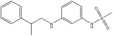 N-{3-[(2-phenylpropyl)amino]phenyl}methanesulfonamide 구조식 이미지