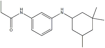 N-{3-[(3,3,5-trimethylcyclohexyl)amino]phenyl}propanamide Structure