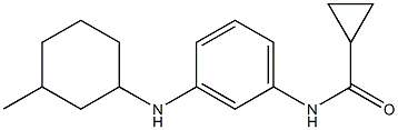 N-{3-[(3-methylcyclohexyl)amino]phenyl}cyclopropanecarboxamide 구조식 이미지