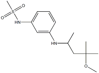 N-{3-[(4-methoxy-4-methylpentan-2-yl)amino]phenyl}methanesulfonamide 구조식 이미지