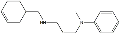 N-{3-[(cyclohex-3-en-1-ylmethyl)amino]propyl}-N-methylaniline Structure