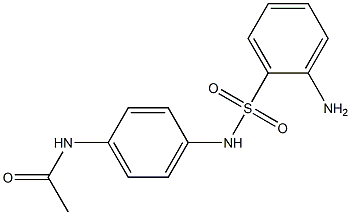 N-{4-[(2-aminobenzene)sulfonamido]phenyl}acetamide 구조식 이미지