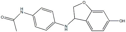 N-{4-[(6-hydroxy-2,3-dihydro-1-benzofuran-3-yl)amino]phenyl}acetamide 구조식 이미지