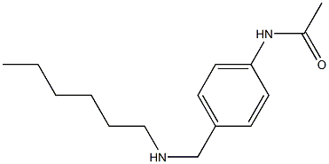 N-{4-[(hexylamino)methyl]phenyl}acetamide Structure