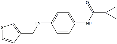 N-{4-[(thiophen-3-ylmethyl)amino]phenyl}cyclopropanecarboxamide Structure