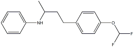 N-{4-[4-(difluoromethoxy)phenyl]butan-2-yl}aniline Structure
