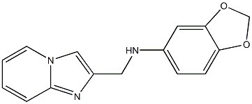 N-{imidazo[1,2-a]pyridin-2-ylmethyl}-2H-1,3-benzodioxol-5-amine 구조식 이미지