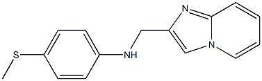 N-{imidazo[1,2-a]pyridin-2-ylmethyl}-4-(methylsulfanyl)aniline 구조식 이미지